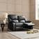 Faux Leather Enoch Black Sofa 150cm 2 Seater