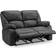 Faux Leather Enoch Black Sofa 150cm 2 Seater