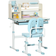 Homcom Kids Desk & Chair Set with Storage Shelves