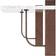 Audo Copenhagen Corbel Dark Oak/Marble Væghylde 100cm