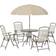 OutSunny 84B-688 Patio Dining Set, 1 Table incl. 4 Chairs