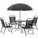 OutSunny 84B-688 Patio Dining Set, 1 Table incl. 4 Chairs