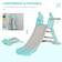 Homcom 2 in 1 Kids Slide with Basketball Hoop