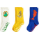 Mini Rodini Kid's Anti Slip Socks 3-pack - Multicolour