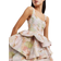 Stories Tiered Bubble Mini Dress - Pink Florals