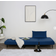 Easy Imex Blue Aurora Single Sofa 76cm 1 Seater