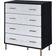 Acme Furniture Myles Black/Silver/Gold Chest of Drawer 32x37"