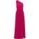 Adrianna Papell One shoulder Long Gown - Bright Magenta