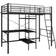 vidaXL Bunk Bed with Table Frame Metal 38.4x82.7"