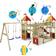 Wickey Wooden Climbing Frame Smart Queen with Swing Set