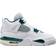 Nike Air Jordan 4 Retro GS - White/White/Neutral Grey/Oxidized Green