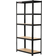 Rhino Racking 5 Tier Black Shelving System 90x180cm