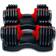 Strongology Urban25 Home Fitness Black Red Adjustable Smart Dumbbells from 2.5kg upto 25kg Training Weights