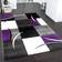 Paco Home Designer Black, White, Purple 160x230cm