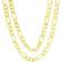 Nuragold Figaro Chain Link Pendant Necklace 5.5mm - Gold