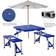 OutSunny Picnic Table Chair Set 4 Seat