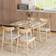 Homcom Extendable Yellow Dining Table 86x110cm