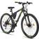 Licorne Bike Effect Premium Mountain Bike 29 Inch, 21 Speed Gear - Black/Lime Men's Bike