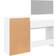 vidaXL Set White Sminkbord 39x80cm 3st
