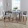 Home Source Table with Florian Grey Dining Set 90x200cm 7pcs