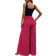 Shein VCAY Women's Sleeveless Jumpsuit In Leopard Print