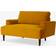 Swyft Loveseat Mustard Velvet Sofa 125cm