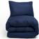 Brentfords Plain Housse de couette Bleu (198x198cm)