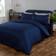 Brentfords Plain Housse de couette Bleu (198x198cm)