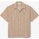 Lacoste Short Sleeved Monogram Print Shirt - Beige/Brown