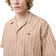 Lacoste Short Sleeved Monogram Print Shirt - Beige/Brown