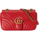 Gucci Gg Marmont Small Shoulder Bag - Red Leather