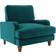 Dunelm Beatrice Matte Velvet Peacock Armchair 89cm