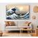 Wallart-Direct Hokusai A Big Wave Off Kanagawa Blue Wall Decor