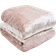 Sienna Crushed Velvet Couverture lestée 4kg Rose (150x125cm)