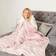 Sienna Crushed Velvet Couverture lestée 4kg Rose (150x125cm)
