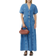 Ganni Circulose Future Denim Maxi Dress - Mid Blue Stone