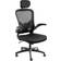 tectake 405323 Black Kontorsstol 131cm
