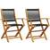 vidaXL 2 Garden Dining Chair