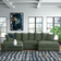 Wade Logan Ashira Green Corduroy Sofa 126.5" 5pcs 5 Seater