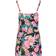 LTS Tropical Print Swim Dress - Black