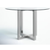 AllModern Dern Clear/Chrome Dining Table 54"