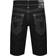 True Religion Ricky Raw Hem Straight Shorts - Body Rinse Black