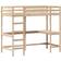 vidaXL Bunk Bed with Desk 42.3x80.9"