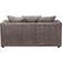 Furniture 786 Chicago Jumbo Grey Sofa 155cm 3 Seater