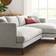 Zoya Right-Facing Light Gray Sofa 110" 2 Seater