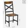 Vasagle Industrial Style Ergonomic Design Rustic Brown/Black Esszimmerstuhl 95.5cm 2Stk.