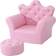 Homcom Kids Sofa Set with Footstool