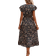 Shein VCAY Ditsy Floral Print Butterfly Sleeve Ruffle Hem Dress