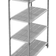 Cambro Camshelving Basics Plus 4 Tier Graphite Shelving System 48x64.2"