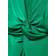 Mango Satin Dress with Knot - Emerald Green